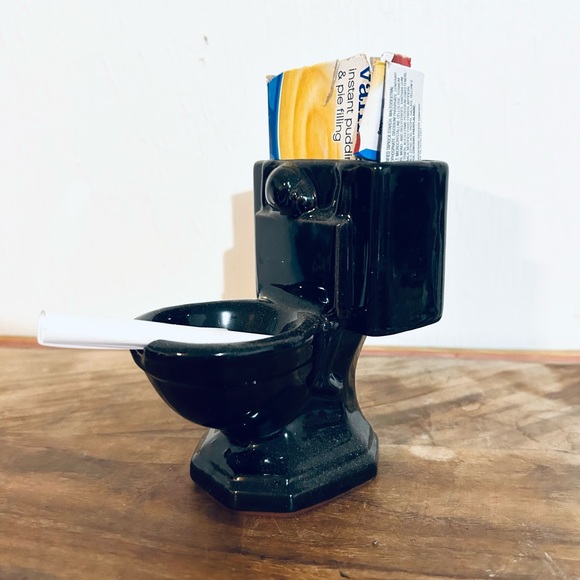 Accents | Vintage Toilet Bowl Ash Tray Redware Ashtray Novelty ...